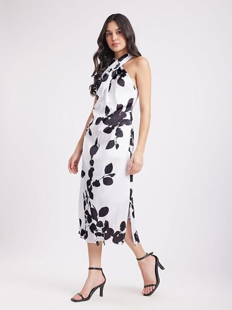 Floral Satin Dress